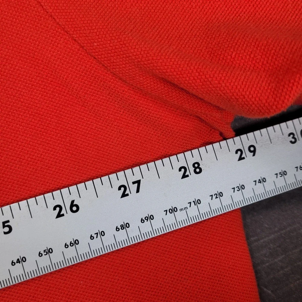 Polo Ralph Lauren Y2K Polo Shirt Mens 3XL Big Orange Short Sleeve Pique